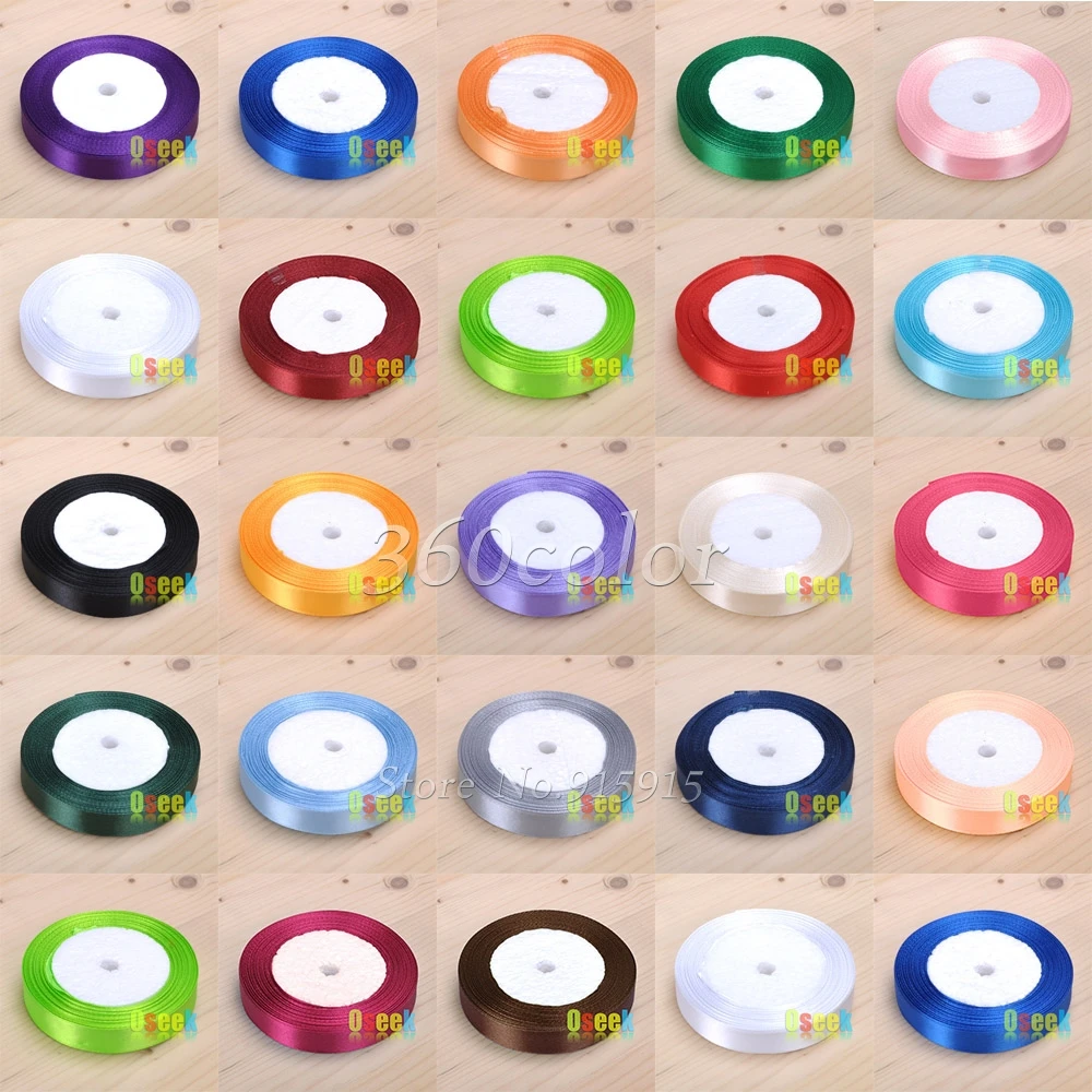 25yards of Roll 15mm Width Satin Ribbon Roll Wedding Party Xmas Decoration Crafts Packing Belt DIY Gift Box Wrap
25yards of Roll 15mm Width Satin Ribbon Roll Wedding Party Xmas Decoration Crafts Packing Belt DIY Gift Box Wrap