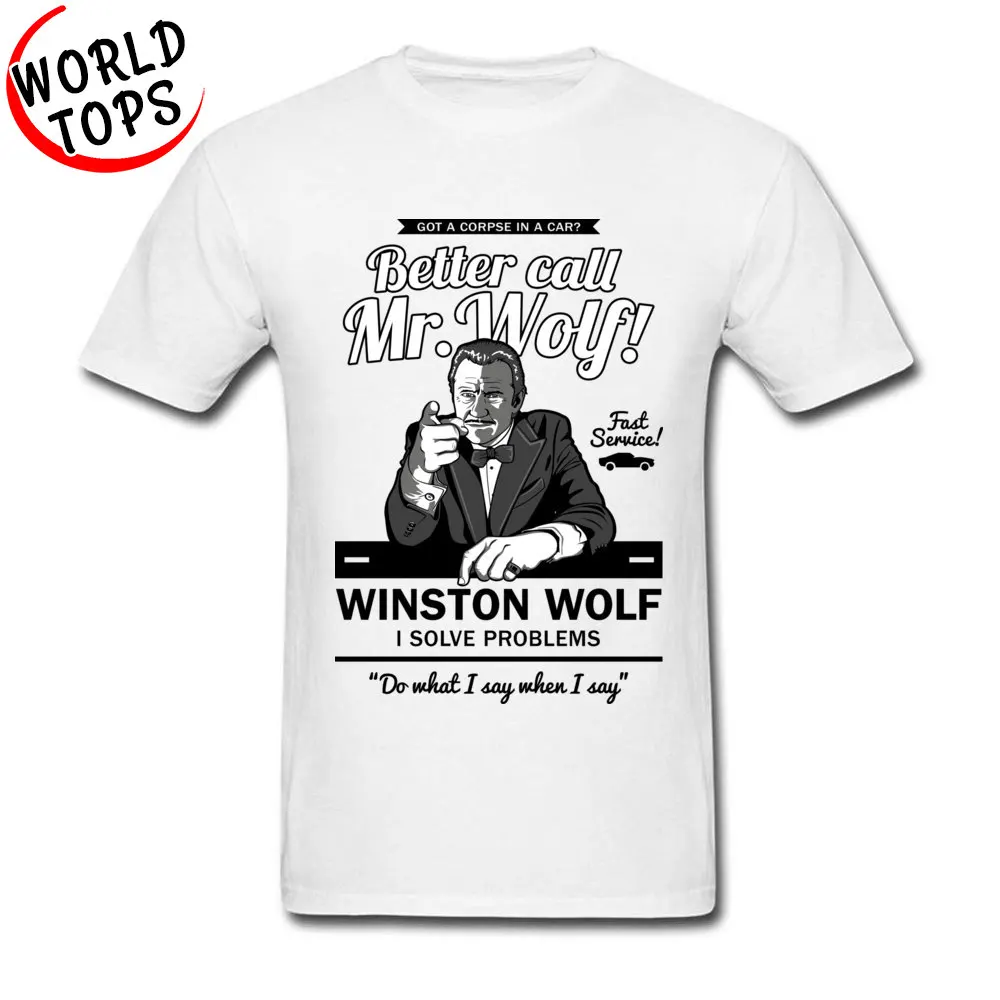 Мужские футболки с коротким рукавом и круглым вырезом Better Call Mr. Wolf Math Новинка