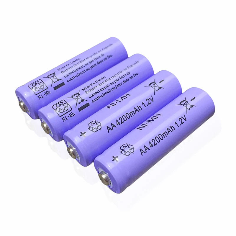 4 шт. AA 2a 2A 5 #4200 мАч 1 2 в Ni-MH аккумулятор батареи JNKXIXI камеры игрушечные часы |
