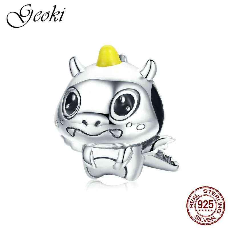 Geoki 925 Sterling Silver Little Dragon Devil Charms fit Pandora Bracelet Cute Ancient Animal Shaped Beads for Jewelry Making
Geoki 925 Sterling Silver Little Dragon Devil Charms fit Pandora Bracelet Cute Ancient Animal Shaped Beads for Jewelry Making
