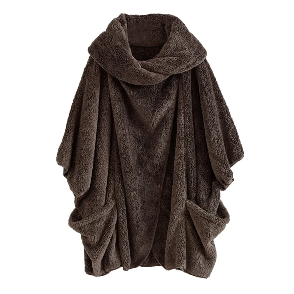 Feitong 2019 Fashion Women Casual Solid Turtleneck Big Pockets Cloak Coats Vintage Oversize Coats Hot sale
Feitong 2019 Fashion Women Casual Solid Turtleneck Big Pockets Cloak Coats Vintage Oversize Coats Hot sale