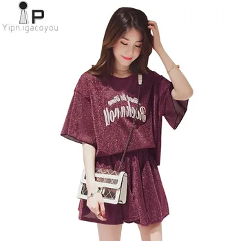 Casual 2 piece set women 2020 Plus size elegant letter Micro perspective Summer tops skirt sets Female fashion Loose Women set
Casual 2 piece set women 2020 Plus size elegant letter Micro perspective Summer tops skirt sets Female fashion Loose Women set