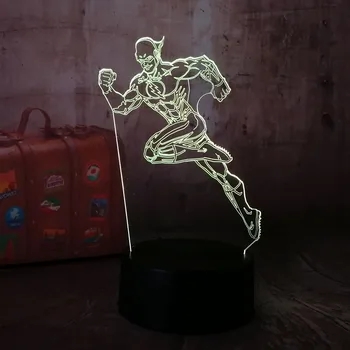 NEW DC Superhero The Flash Cool 7 Color Change Desk Lamp 3D RGB LED Night Light Remote Child Novelty Christmas toys Home Decor
NEW DC Superhero The Flash Cool 7 Color Change Desk Lamp 3D RGB LED Night Light Remote Child Novelty Christmas toys Home Decor