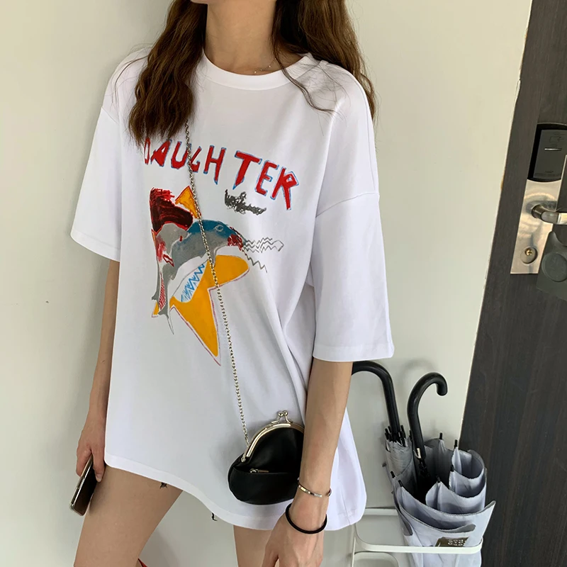 2019 korean style cartoon print short sleeve funny t shirt womens tee shirt femme womens tops (R44401)
2019 korean style cartoon print short sleeve funny t shirt womens tee shirt femme womens tops (R44401)