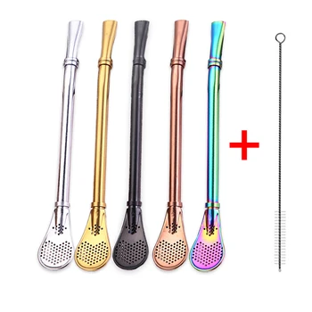 6PCS Reusable Straw Stainless Steel Straws Metal Straw Tubules Yerba Mate Filter Spoon Drinking Tube Tea Tool + Cleaner Brush
6PCS Reusable Straw Stainless Steel Straws Metal Straw Tubules Yerba Mate Filter Spoon Drinking Tube Tea Tool + Cleaner Brush