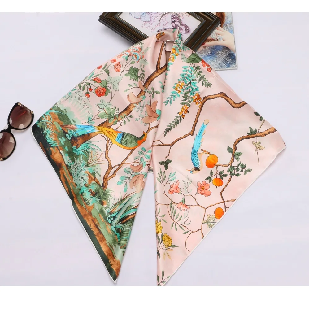 Fabulous Floral Print 100% Twill Silk Scarf Women Fashion Charming Large Square Silk Scarfs Shawl Foulard 35" * 35"
Fabulous Floral Print 100% Twill Silk Scarf Women Fashion Charming Large Square Silk Scarfs Shawl Foulard 35" * 35"