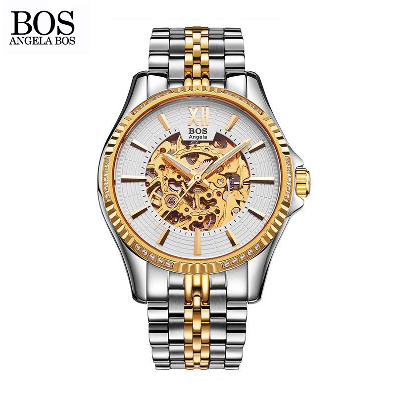 ANGELA BOS Top Brand Luxury Waterproof Wrist Watch Business Watch Men Mechanical Automatic Stainless Steel Skeleton Mens Watches
ANGELA BOS Top Brand Luxury Waterproof Wrist Watch Business Watch Men Mechanical Automatic Stainless Steel Skeleton Mens Watches