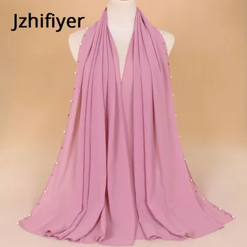 single chiffon scarf polyester muslim hijab head cover bandana mujer pearl plain stole arab women cape 145g 19colors solid scarf
single chiffon scarf polyester muslim hijab head cover bandana mujer pearl plain stole arab women cape 145g 19colors solid scarf