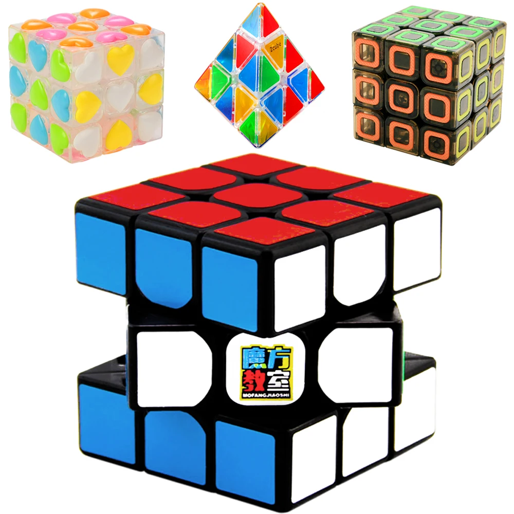 MF3RS Professional Speed MoYu' Cube 3*3*3 Lucid Pyramid Magic 3x3x3 Triangle for Kids Yj Cubo Megico Oiled Lubricant | Игрушки и