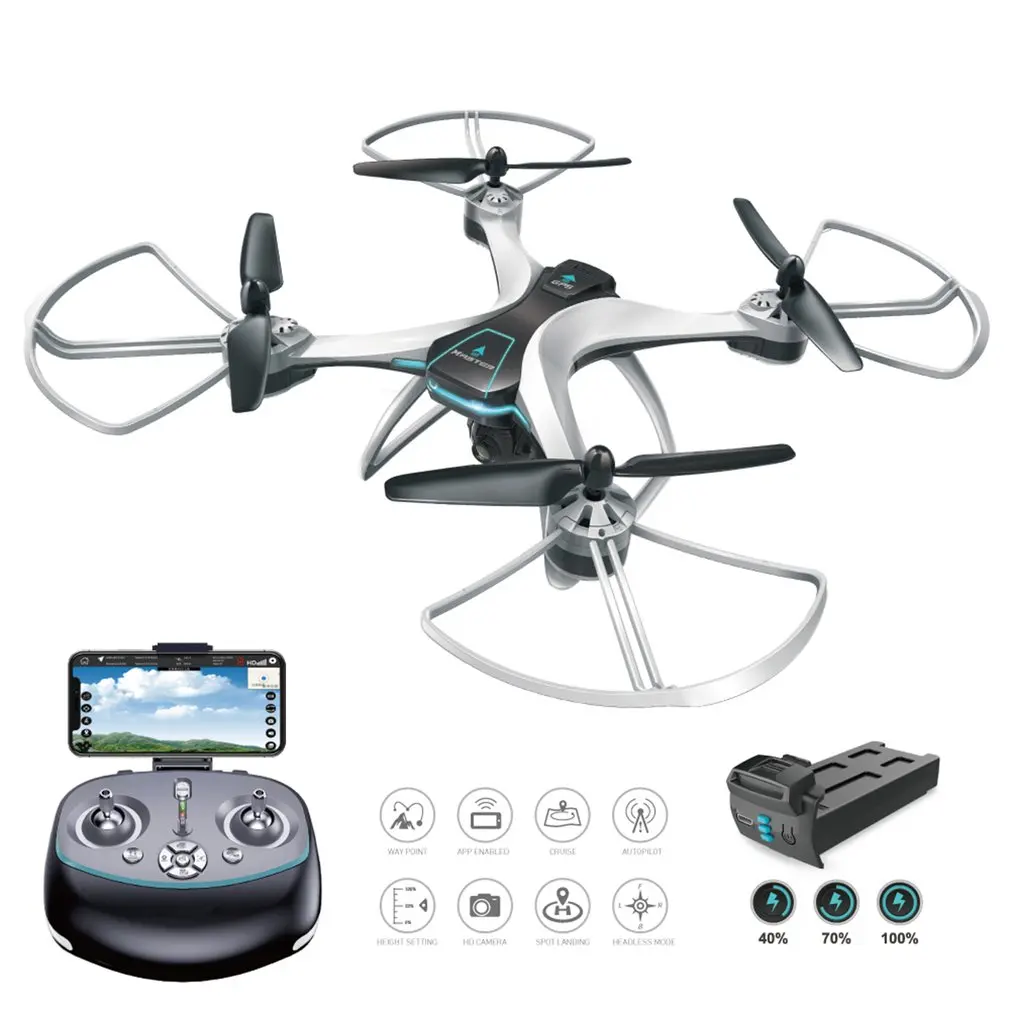 

6-axis WIFI FPV RC Drone With 720P/1080P HD Camera Follow Me Onekey Return Altitude Hold Headless Mode GPS Helicopter Quadcopter