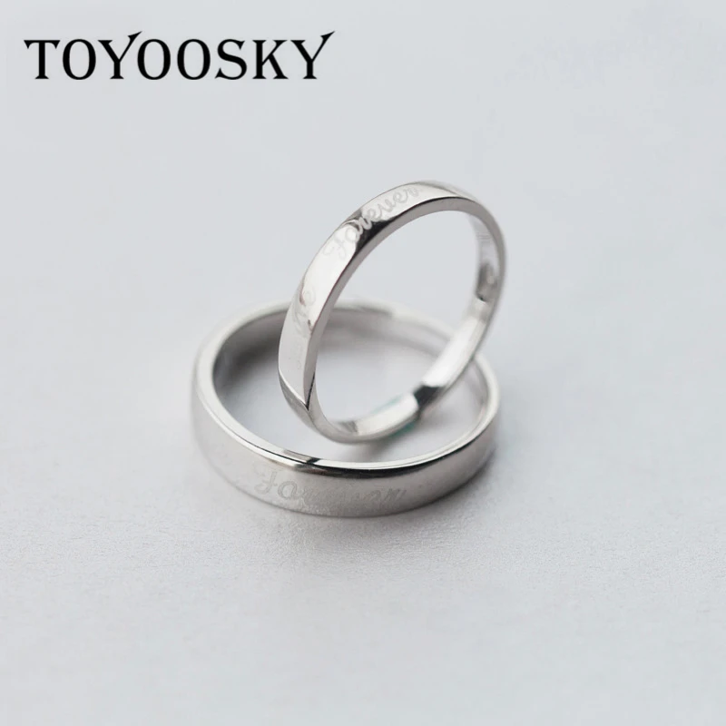 TOYOOSKY English Letter Forever Coupon Rings For Women and Men Fashion Simple Love 925 Sterling Silver Jewelry
TOYOOSKY English Letter Forever Coupon Rings For Women and Men Fashion Simple Love 925 Sterling Silver Jewelry
