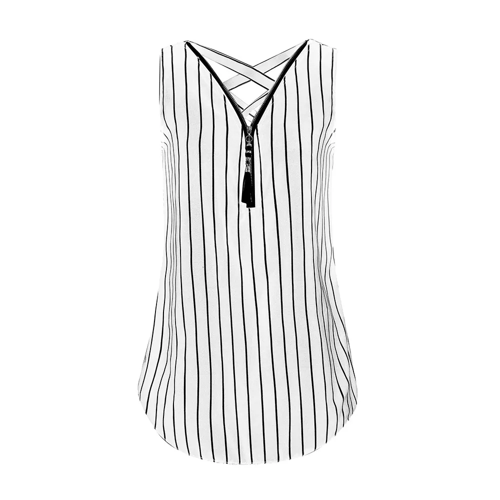 Crop Top Women Vest Sexy Tank Slim Casual Camis Loose Sleeveless Tops Cross Back Hem Layed Zipper V-Neck Striped Streetwear -30
Crop Top Women Vest Sexy Tank Slim Casual Camis Loose Sleeveless Tops Cross Back Hem Layed Zipper V-Neck Striped Streetwear -30
