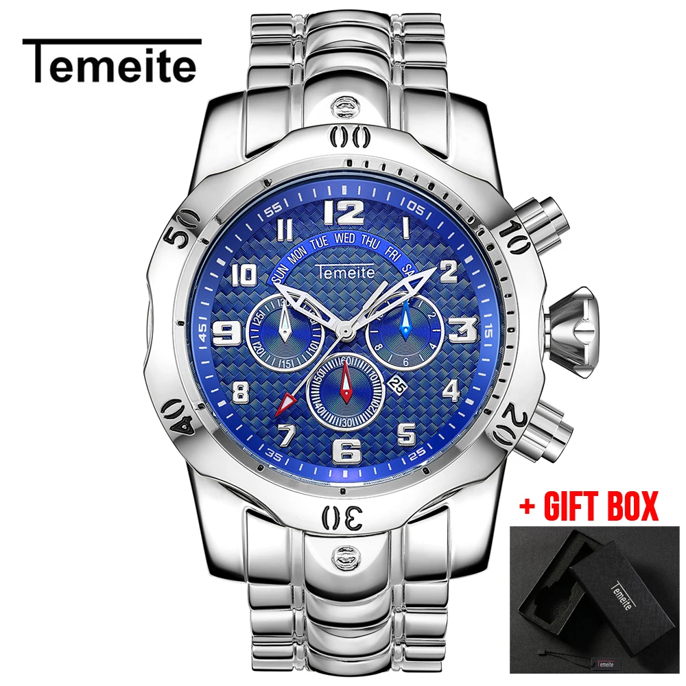 Relogio Masculino Men Watch TEMEITE Quartz Watches Man Top Brand Luxury Golden Business Military Wristwatches Free Drop shipping
Relogio Masculino Men Watch TEMEITE Quartz Watches Man Top Brand Luxury Golden Business Military Wristwatches Free Drop shipping