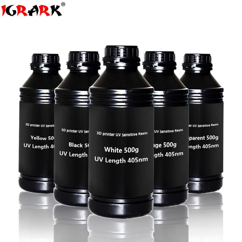 IGRARK Printing Material 405nm Resin For Photon LCD UV Sensitive Normal 500ml Liquid 3D Printer 10 Colors UV Resin
IGRARK Printing Material 405nm Resin For Photon LCD UV Sensitive Normal 500ml Liquid 3D Printer 10 Colors UV Resin