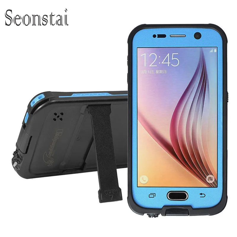Прочный водонепроницаемый чехол для Samsung S6 Redpepper IP68 с подставкой держателем|case for