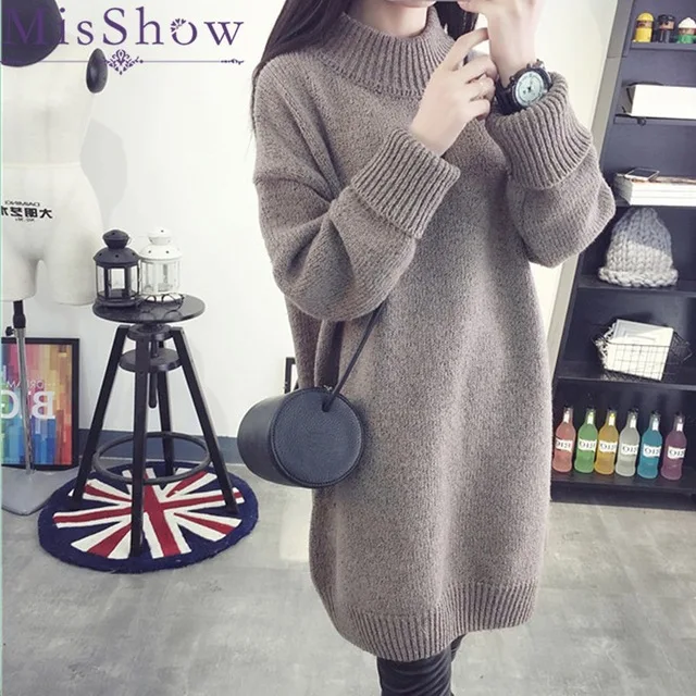 Women Autumn Winter Sweater Long Sleeve Turtleneck Pullovers Long Solid Casual Sweater Loose Girl's Streetwear Knitwear
Women Autumn Winter Sweater Long Sleeve Turtleneck Pullovers Long Solid Casual Sweater Loose Girl's Streetwear Knitwear