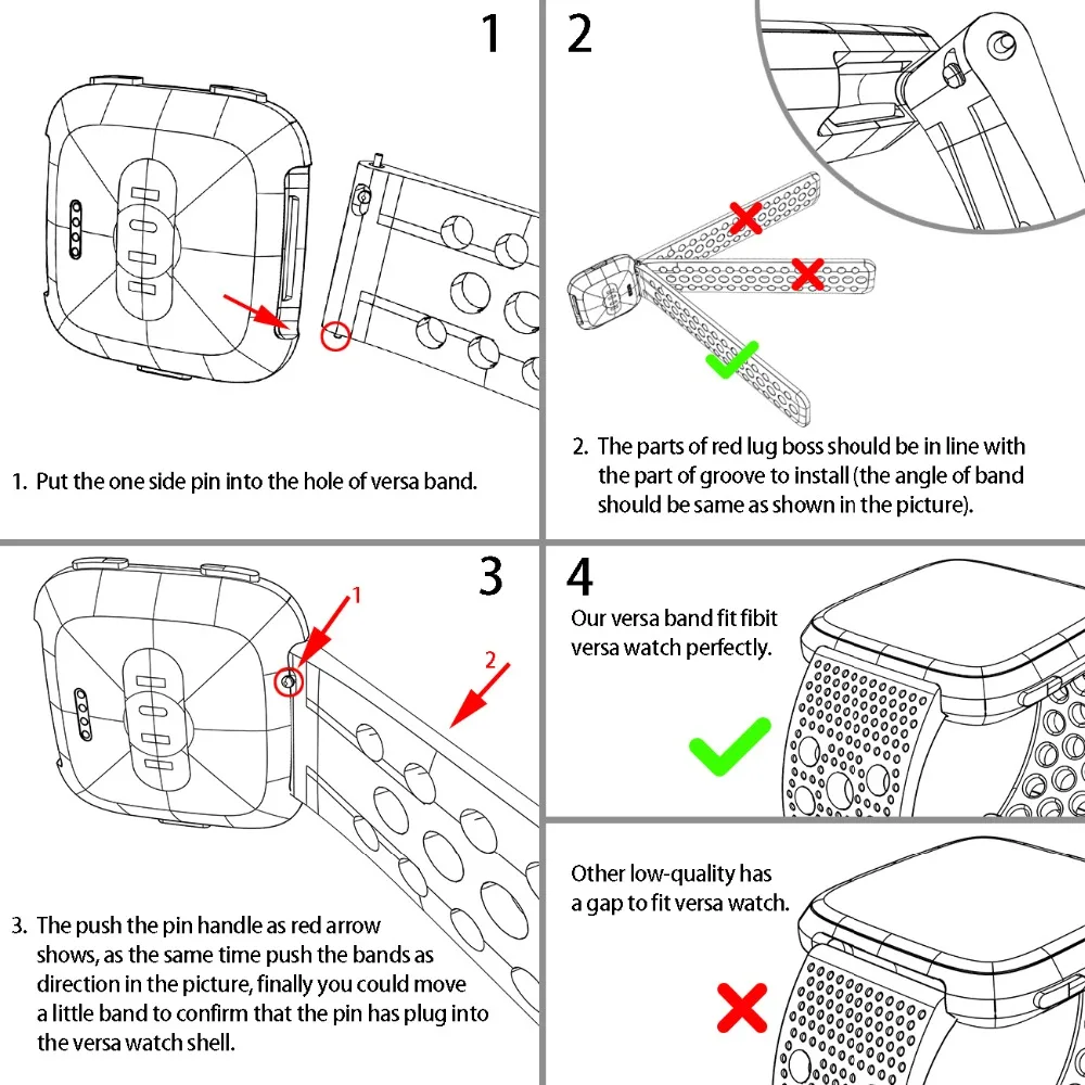 for fitbit versa band replacement (8)