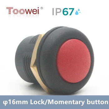 Toowei A4166 Series Water proof push button switch/ φ16mm/Momentary/lock/IP67 CE FC RoHS
Toowei A4166 Series Water proof push button switch/ φ16mm/Momentary/lock/IP67 CE FC RoHS