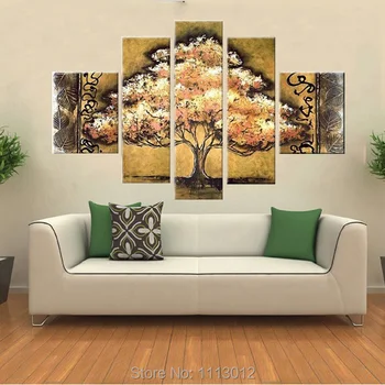 Fashion Yellow Tree Oil Painting On Canvas High Quality 5 pcs Set Home Abstract Wall Art Decor Modern Picture For Living Room
Fashion Yellow Tree Oil Painting On Canvas High Quality 5 pcs Set Home Abstract Wall Art Decor Modern Picture For Living Room
