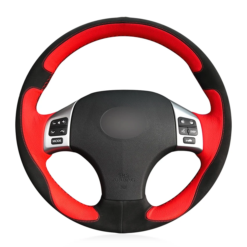 Hand-stitched Black Suede Red Leather Anti-slip Car Steering Wheel Cover for Lexus IS IS250 IS250C IS300 IS300C IS350 IS350C
Hand-stitched Black Suede Red Leather Anti-slip Car Steering Wheel Cover for Lexus IS IS250 IS250C IS300 IS300C IS350 IS350C