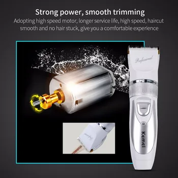 Titanium Blade Kemei Professional Electric Hair Trimmer Rechargeable Cordless Haircut Hair Cutter Trimer maquina cortapelos 34
Titanium Blade Kemei Professional Electric Hair Trimmer Rechargeable Cordless Haircut Hair Cutter Trimer maquina cortapelos 34