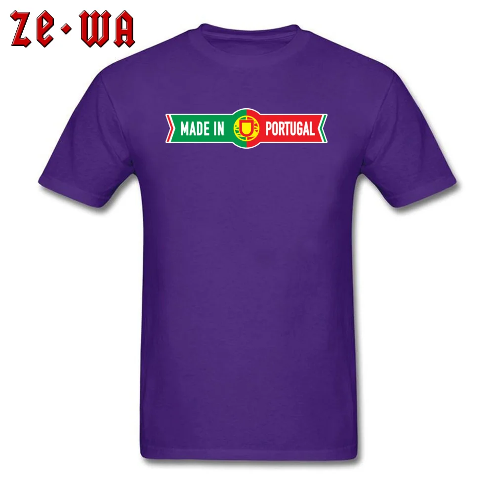Made in Portugal Summer Fall 100% Cotton Fabric Crewneck Tops & Tees Short Sleeve Summer Tshirts Wholesale Summer T-shirts Made in Portugal purple