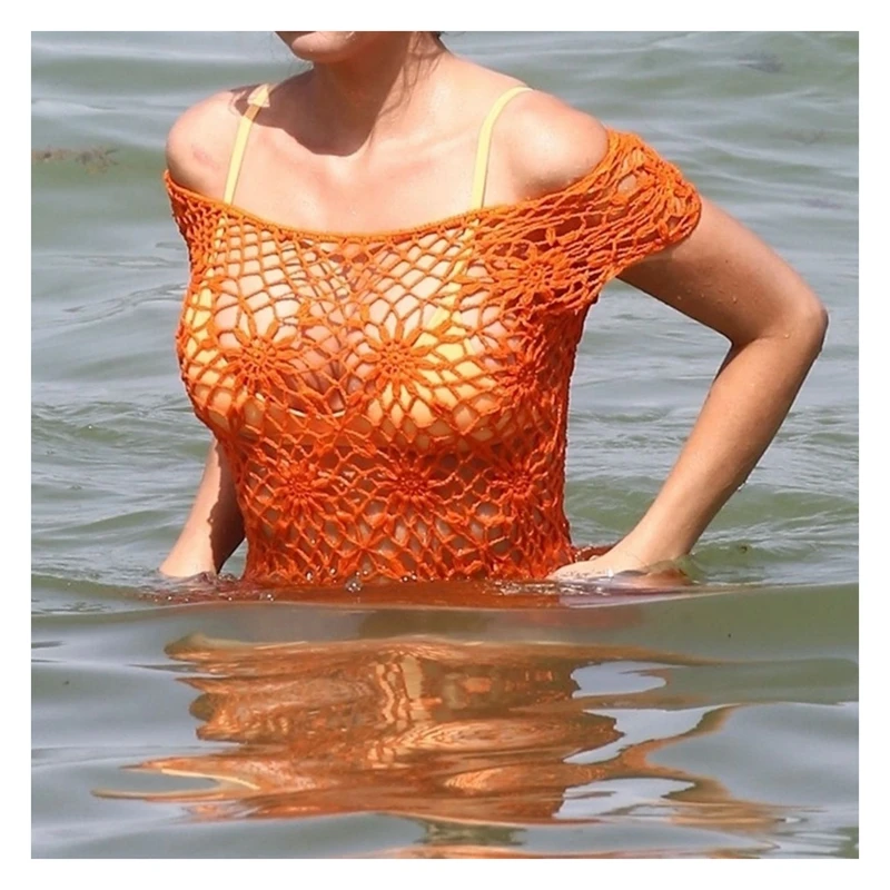 emily-sears-in-an-off-the-shoulder-crochet-dress-and-bikini-on-the-beach-in-miami-08-09-2018-3_
