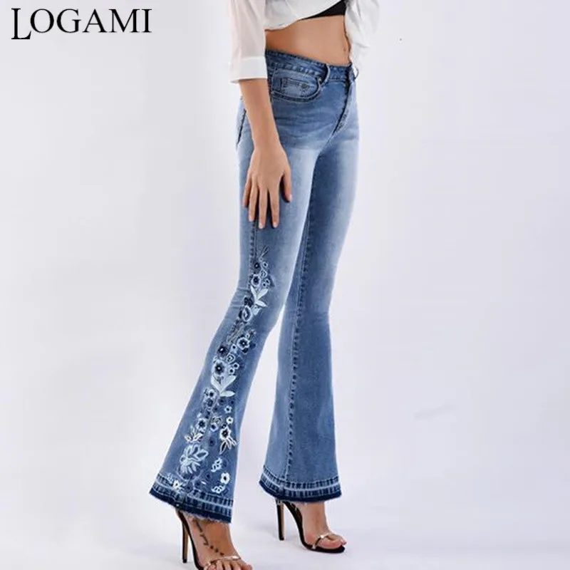 LOGAMI flower Embroidery skinny jeans woman vintage flare denim pants womens jeans 4XL plus size
LOGAMI flower Embroidery skinny jeans woman vintage flare denim pants womens jeans 4XL plus size