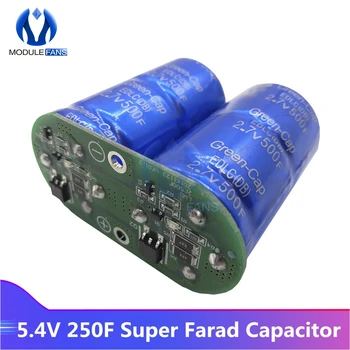 Super Farad Capacitors 2.7V 500F Super Capacitor with Protection Board Module Single Row 5.4V 250F For Car Diy Electronic
Super Farad Capacitors 2.7V 500F Super Capacitor with Protection Board Module Single Row 5.4V 250F For Car Diy Electronic