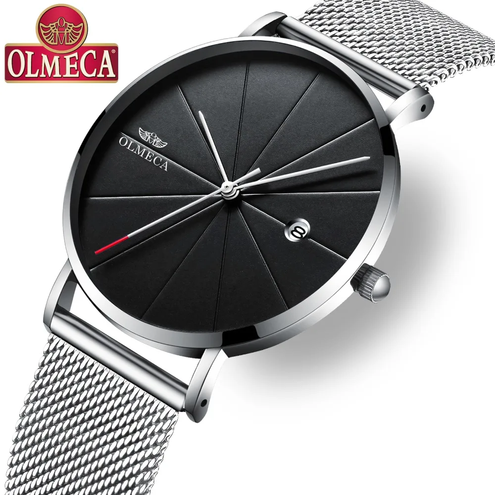 OLMECA Brand Quartz Watch Black Dial Relogio Masculino Fashion Complete Calendar Wrist Watch 3ATM Waterproof Military Watches
OLMECA Brand Quartz Watch Black Dial Relogio Masculino Fashion Complete Calendar Wrist Watch 3ATM Waterproof Military Watches