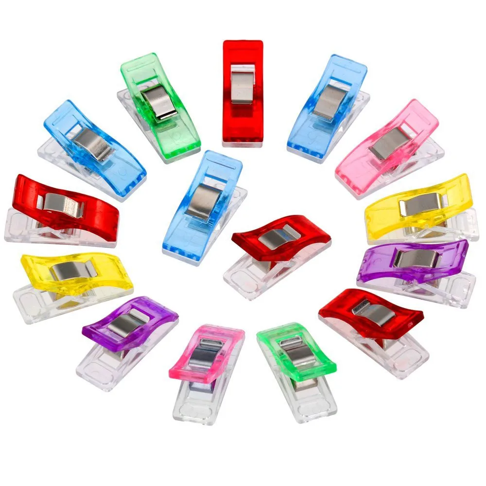 20 PCS Colorful Sewing Craft Quilt Binding Plastic Clips Clamps Pack Great alternative to pins home decoration accessories
20 PCS Colorful Sewing Craft Quilt Binding Plastic Clips Clamps Pack Great alternative to pins home decoration accessories