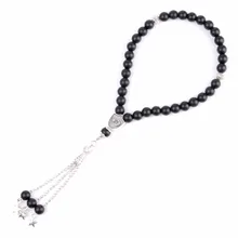 Natural Stone Bracelets 33 Prayer Beads Matte Black Agates Islamic Muslim Tasbih Allah Mohammed Rosary for Women Men Jewelry
Natural Stone Bracelets 33 Prayer Beads Matte Black Agates Islamic Muslim Tasbih Allah Mohammed Rosary for Women Men Jewelry