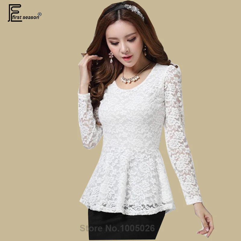 Cut Out Lace Shirts Women Floral Crochet Sexy Blouse Autumn Winter Basic Shirt Long Sleeve Lace Blusas Slim Peplum Tops B5973
Cut Out Lace Shirts Women Floral Crochet Sexy Blouse Autumn Winter Basic Shirt Long Sleeve Lace Blusas Slim Peplum Tops B5973