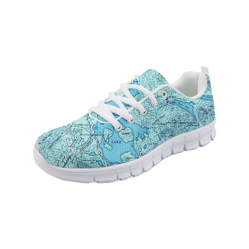 THIKIN Lace-up Lightweight Nets Shoes Zapatos De Mujer 3D Custom Map Printing Design for Women Running Sneakers Flats Shoes
THIKIN Lace-up Lightweight Nets Shoes Zapatos De Mujer 3D Custom Map Printing Design for Women Running Sneakers Flats Shoes