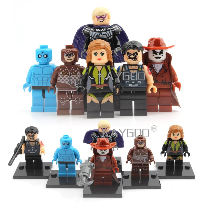 Single Sale DC Watchmen Figure Rorschach Nite Owl Pharaoh Silk Spectre Comedian Dr Manhattan Building Blocks Super Hero Toys
Single Sale DC Watchmen Figure Rorschach Nite Owl Pharaoh Silk Spectre Comedian Dr Manhattan Building Blocks Super Hero Toys