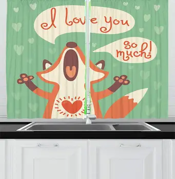 Lifestyle Curtains I Love You So Much Fox Humor Romance Birthday Valentines Celebration Window Decor Panels Set Cafe Mint
Lifestyle Curtains I Love You So Much Fox Humor Romance Birthday Valentines Celebration Window Decor Panels Set Cafe Mint