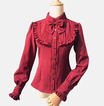 Fall Winter Womens Velvet Warm Ruffle Blouse White Black Long Sleeved Button Up Shirt Lolita Frill Slim Fit Top Wear For Lady
Fall Winter Womens Velvet Warm Ruffle Blouse White Black Long Sleeved Button Up Shirt Lolita Frill Slim Fit Top Wear For Lady