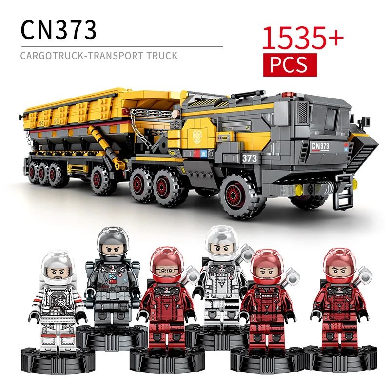 Legoing Technic Series CN373 Cargotruck-Iron OreTruck Movie The Wandering Earth Blocks Toys Compatible LEGOings Military Sets
Legoing Technic Series CN373 Cargotruck-Iron OreTruck Movie The Wandering Earth Blocks Toys Compatible LEGOings Military Sets