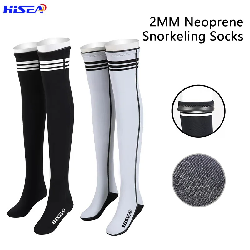 Hisea 2mm Professional Stockings Diving Socks Neoprene Snorkeling Socks Non-Slip Knee High Diving Shoes Protect Legs and Feet
Hisea 2mm Professional Stockings Diving Socks Neoprene Snorkeling Socks Non-Slip Knee High Diving Shoes Protect Legs and Feet