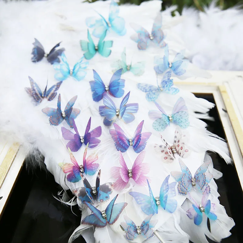 10Pcs /Lot Transparent Double Layer Chiffon Lace Patch Color Butterfly Hairpin Headdress Diy Accessories Bride Take Pictures
10Pcs /Lot Transparent Double Layer Chiffon Lace Patch Color Butterfly Hairpin Headdress Diy Accessories Bride Take Pictures