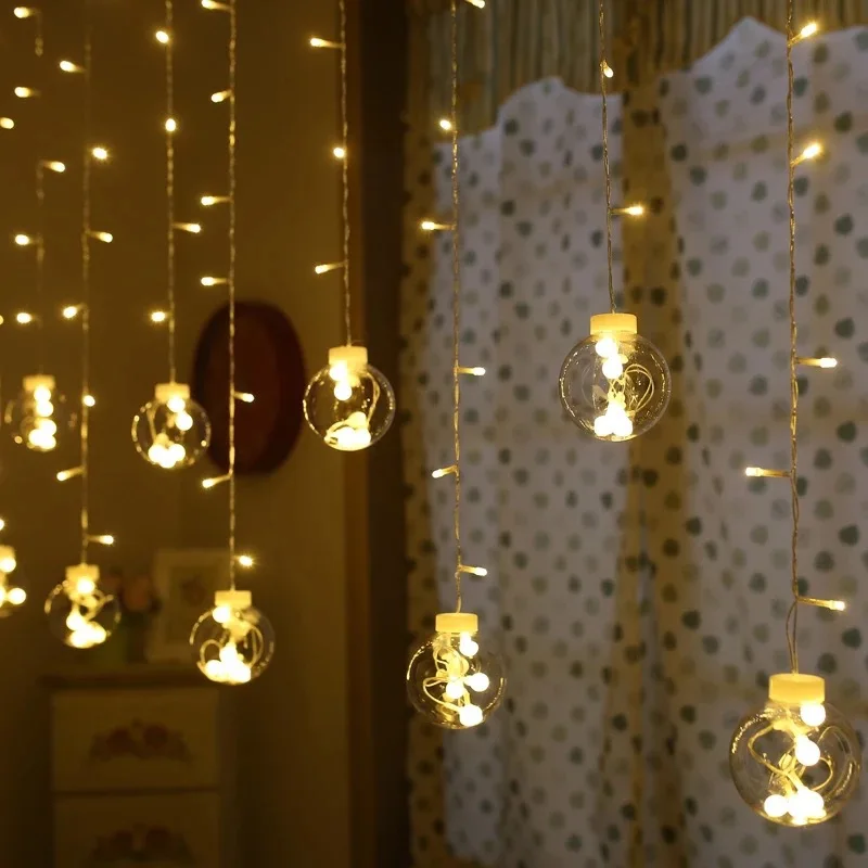 LED String Lights Ball Curtain String Fairy Light Backyard Patio Decorative Outdoor Garland Wedding Party Christmas Decor Lights
LED String Lights Ball Curtain String Fairy Light Backyard Patio Decorative Outdoor Garland Wedding Party Christmas Decor Lights