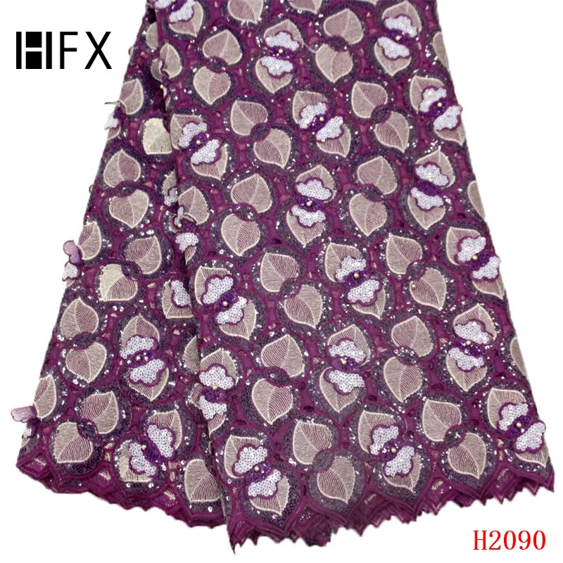 HFX African Lace Fabric Latest Burgundy Evening Dress French Lace Organza Nigeria Bridal Lace Fabric with Sequins X2090
HFX African Lace Fabric Latest Burgundy Evening Dress French Lace Organza Nigeria Bridal Lace Fabric with Sequins X2090