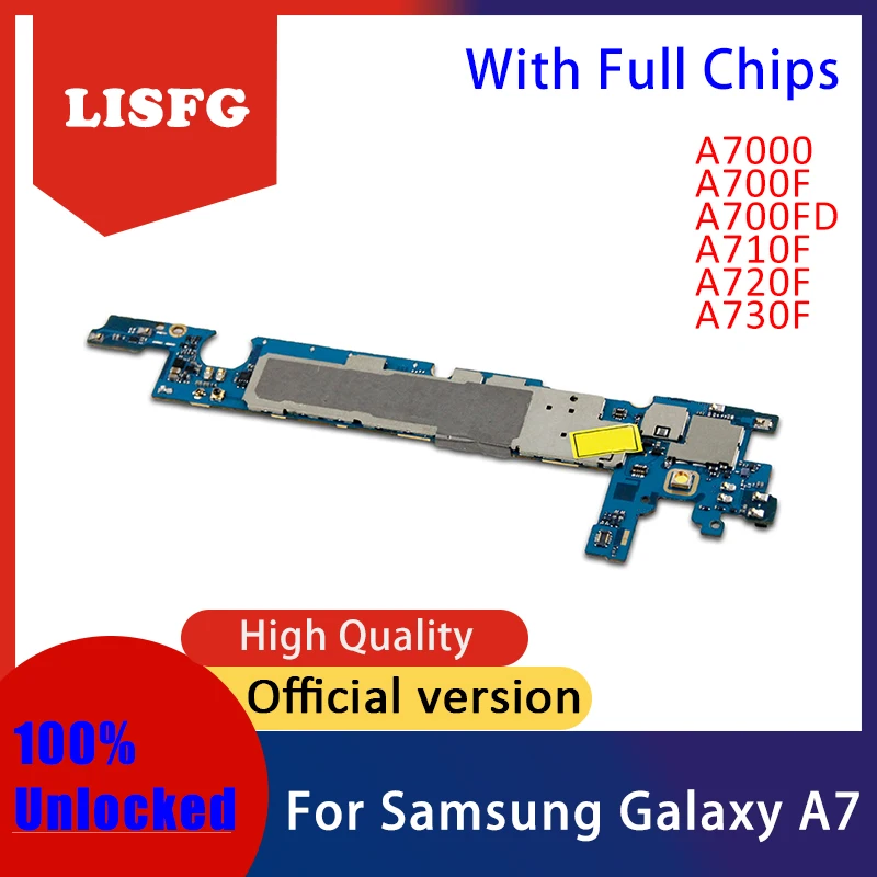 100% Unlocked Used Mainboard For Samsung Galaxy A7 A7000 A700F A700FD A710F A720F A730F Motherboard Logic Board With Full Chips
100% Unlocked Used Mainboard For Samsung Galaxy A7 A7000 A700F A700FD A710F A720F A730F Motherboard Logic Board With Full Chips