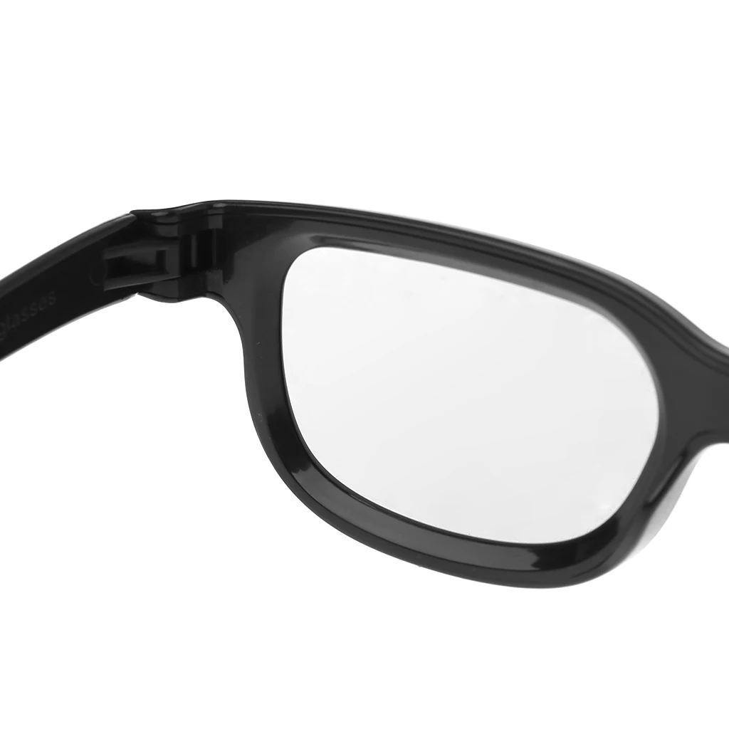 3D Glasses Circular Polarized Passive 3D Stereo Glasses Black For 3D TV Real D IMAX Cinemas