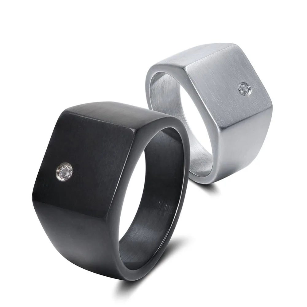 Rinntin Solid 316L Stainless Steel Rings with Black Color Classical Simple Blank Plain Men Ring Jewelry Christmas Gift DGTR42
Rinntin Solid 316L Stainless Steel Rings with Black Color Classical Simple Blank Plain Men Ring Jewelry Christmas Gift DGTR42