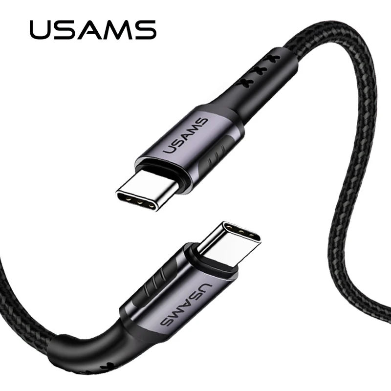 USAMS 3A fast charge Type C to Type C Cable,fast charging cable 2M Phone Charger cable For Samsung S8 s9 LG Cabo
USAMS 3A fast charge Type C to Type C Cable,fast charging cable 2M Phone Charger cable For Samsung S8 s9 LG Cabo