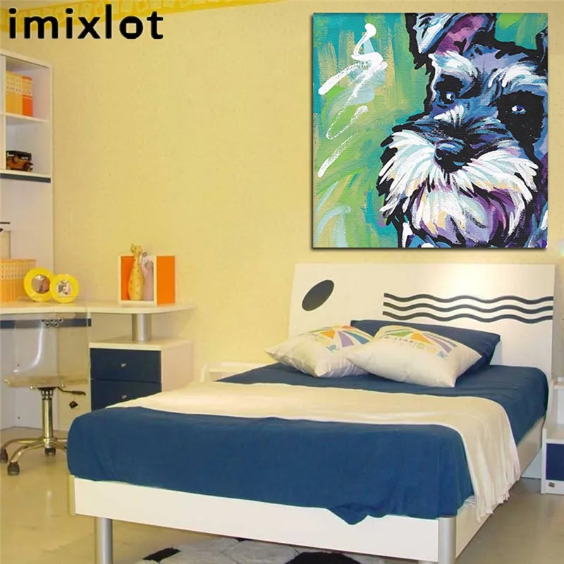 Imixlot Animal Pet Dog Schnauzer Canvas Painting Kids Gift Digital Oil Paintings Home Decor Wall Art for Living Room Drawing
Imixlot Animal Pet Dog Schnauzer Canvas Painting Kids Gift Digital Oil Paintings Home Decor Wall Art for Living Room Drawing