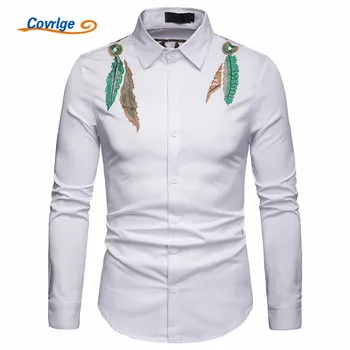 Covrlge Men Shirts New Arrivals Embroidery Slim Fit Hawaii Male Shirt Solid Long Sleeve British Style Casual Men's Shirt MCL193
Covrlge Men Shirts New Arrivals Embroidery Slim Fit Hawaii Male Shirt Solid Long Sleeve British Style Casual Men's Shirt MCL193