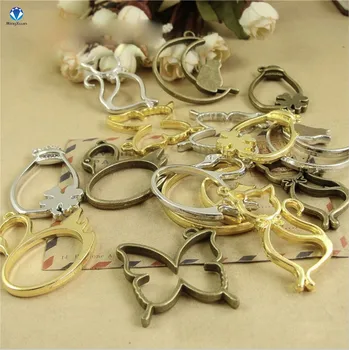 MINGXUAN 5 pcs Cat moon shape Metal Frame Pendant Bezel Setting Cabochon Setting UV Resin Epoxy Resin Charm Jewelry Findings
MINGXUAN 5 pcs Cat moon shape Metal Frame Pendant Bezel Setting Cabochon Setting UV Resin Epoxy Resin Charm Jewelry Findings
