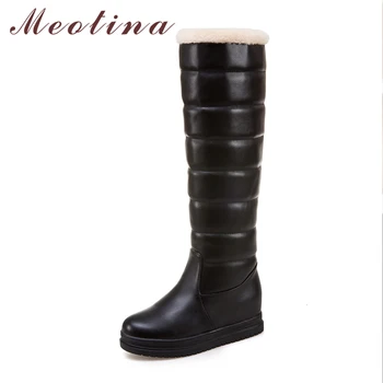 Meotina Knee High Boots Winter Platform Wedge Boots Women Plush Long Boots Warm Round Toe Female Shoes Black Pink White 42 43
Meotina Knee High Boots Winter Platform Wedge Boots Women Plush Long Boots Warm Round Toe Female Shoes Black Pink White 42 43
